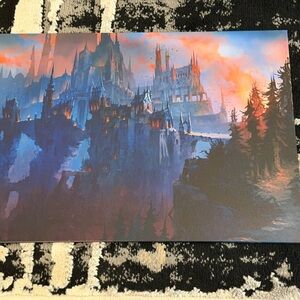 WoW Revendreth Displate (metal art print) Gothic Castle Art